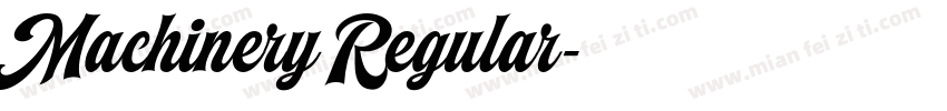 Machinery Regular字体转换